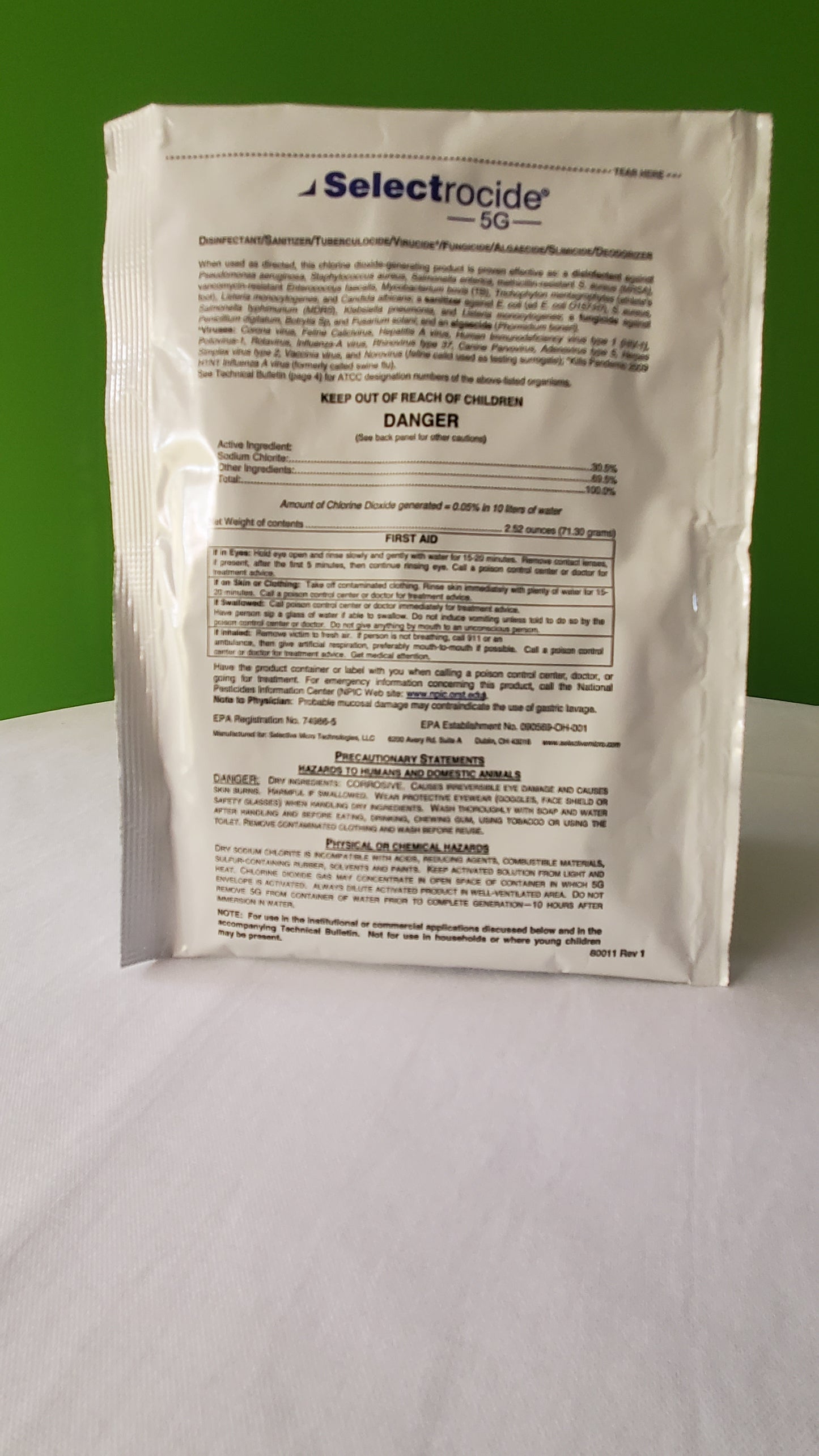 Chlorine Dioxide 20 litres disinfectant